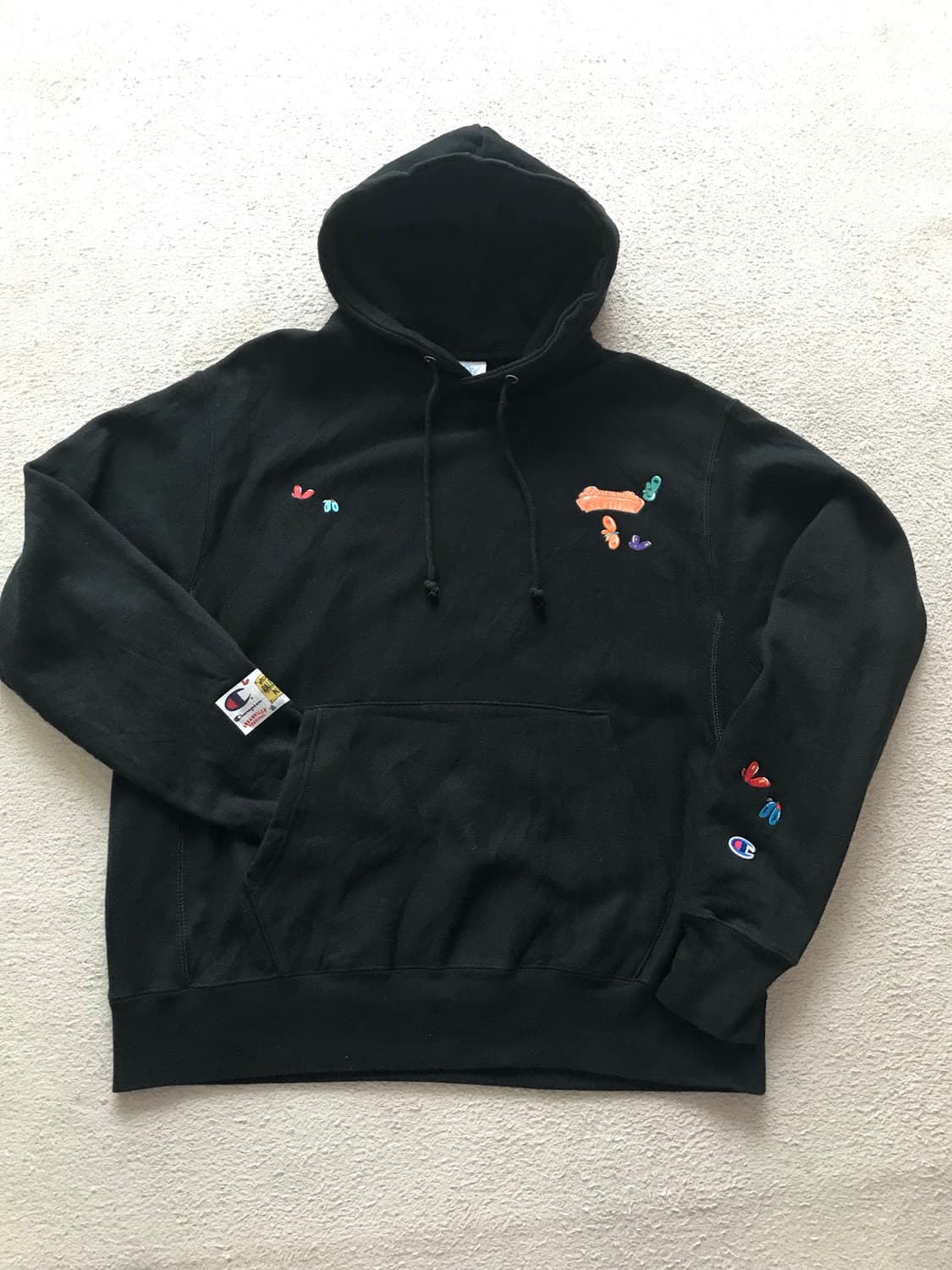 챔피언 X DV-라이언 블랙  후드 L 상품이미지2