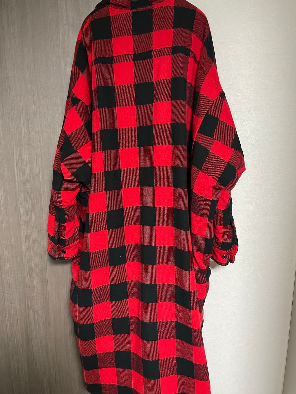 R13 남성 체크 패딩 셔츠 상품이미지2