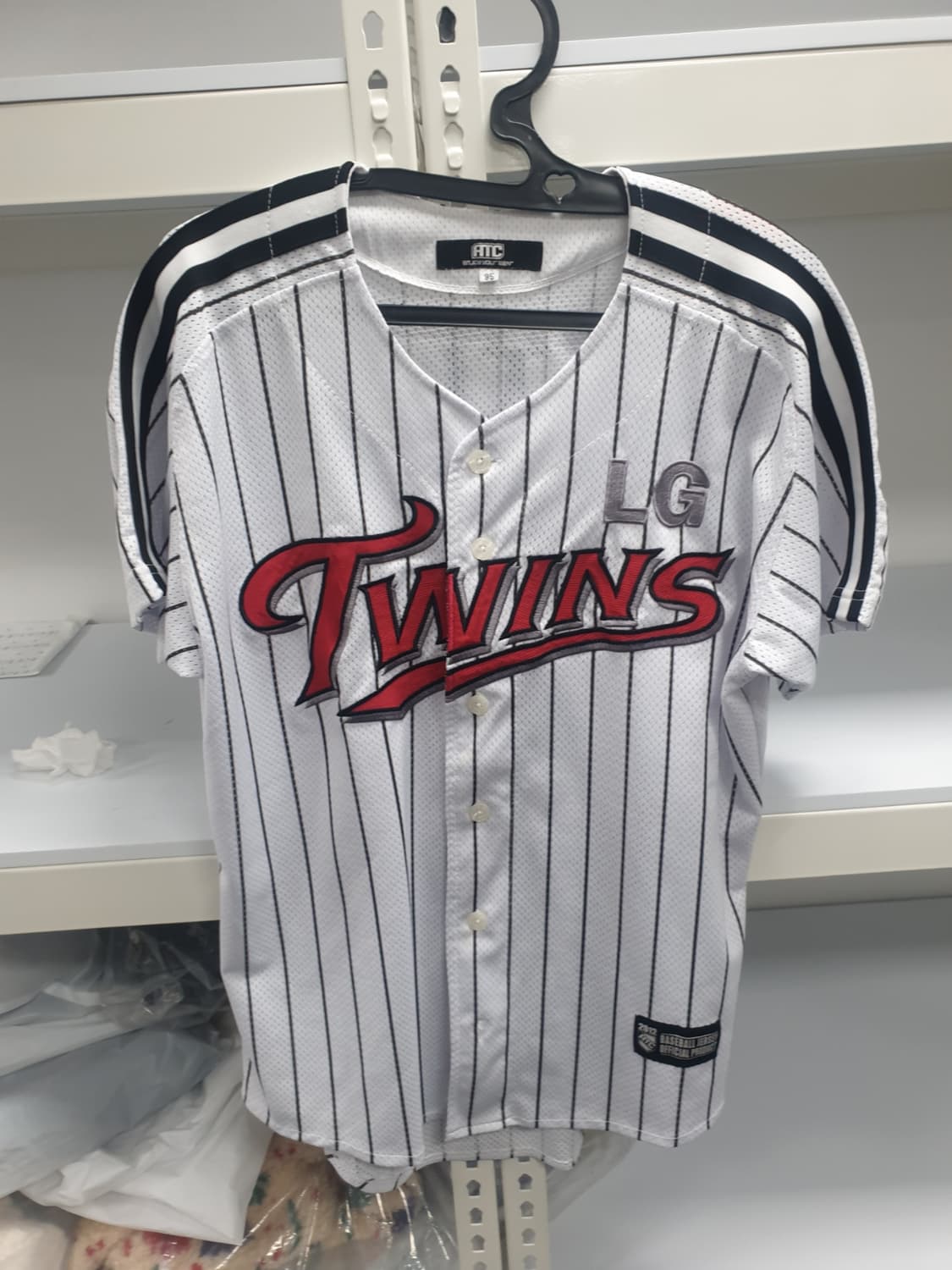 엘지트윈스 유니폼 홈유니폼 95사이즈 오지환 마킹 팝니다 상품이미지2