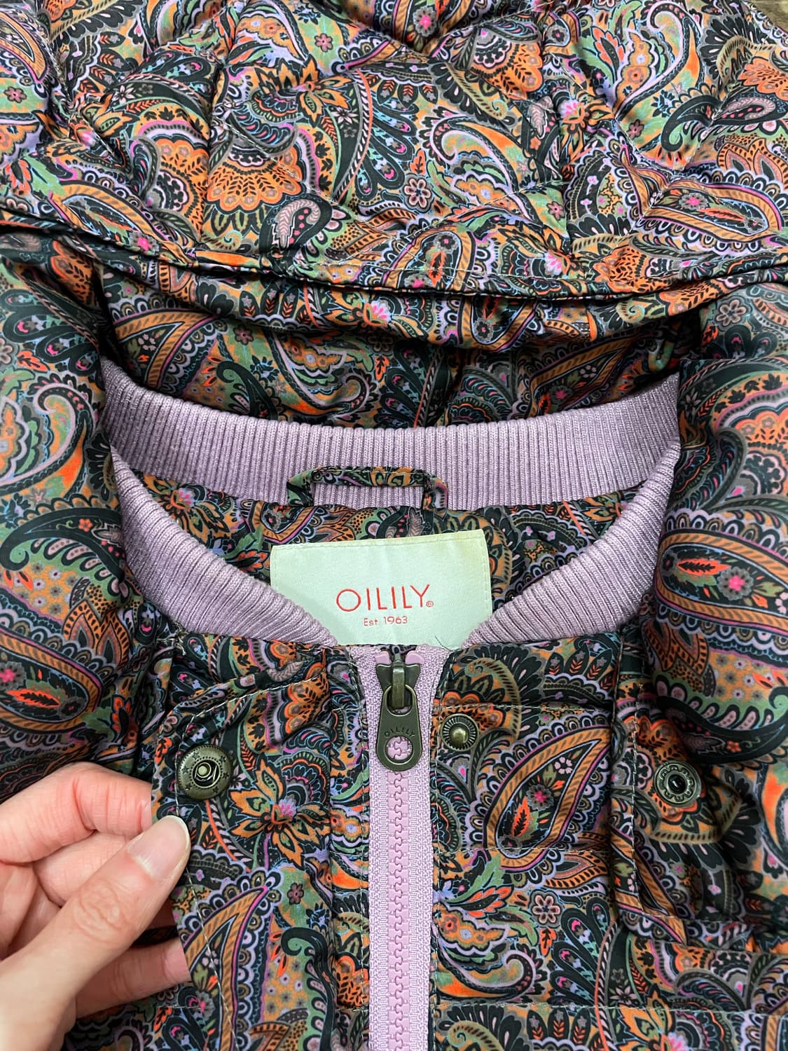 오일릴리 페이즐리 오리털 패딩 자켓 상품이미지5