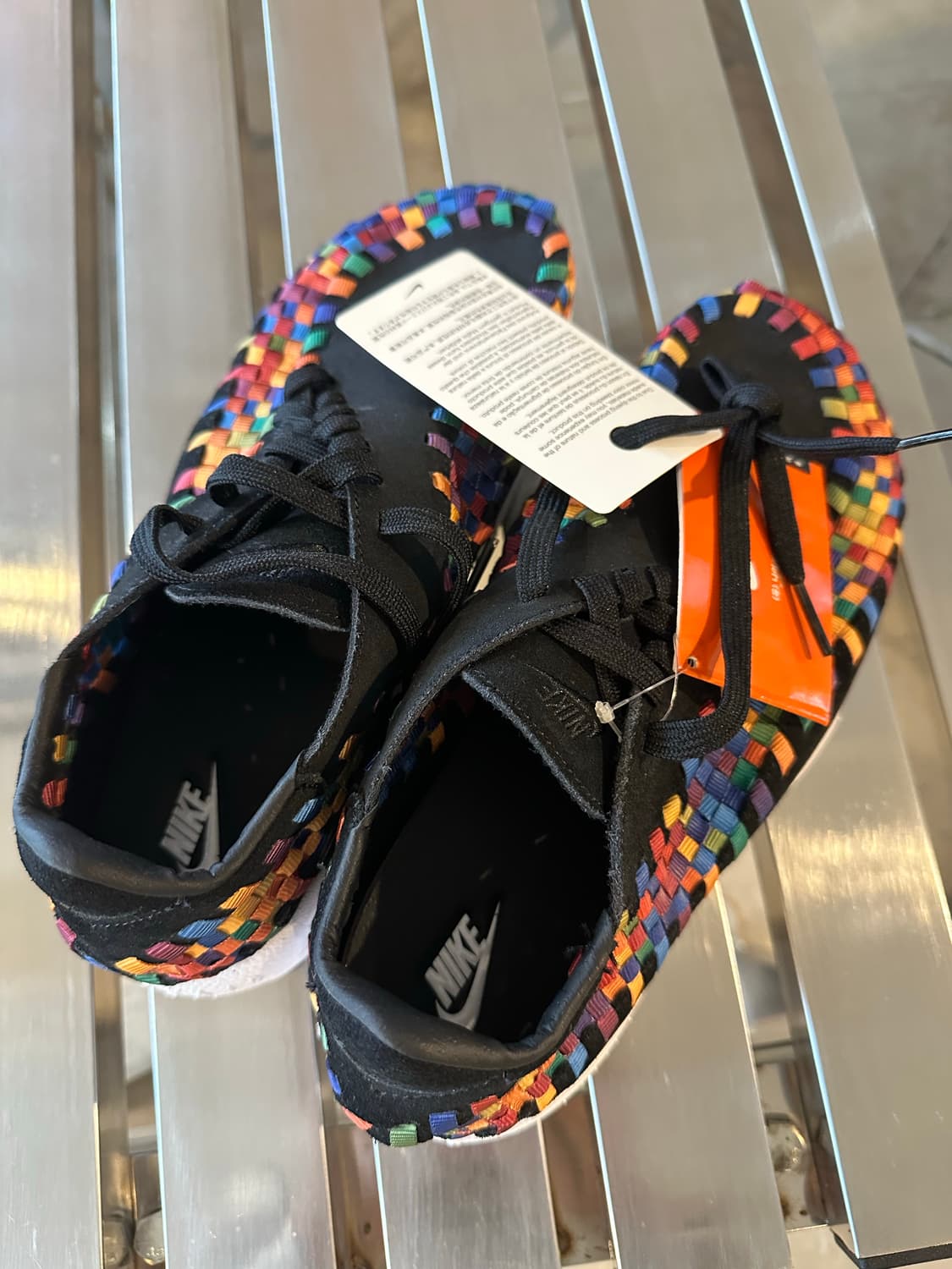 나이키 (W) 에어 풋스케이프 우븐 블랙앤멀티 컬러 새상품 상품이미지4