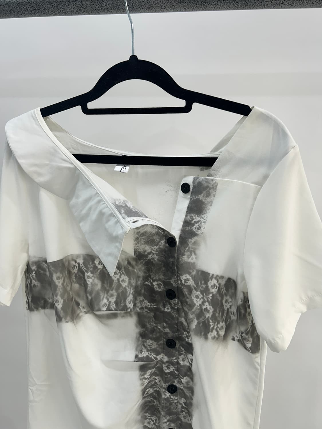 Lace button shirring ops 상품이미지7