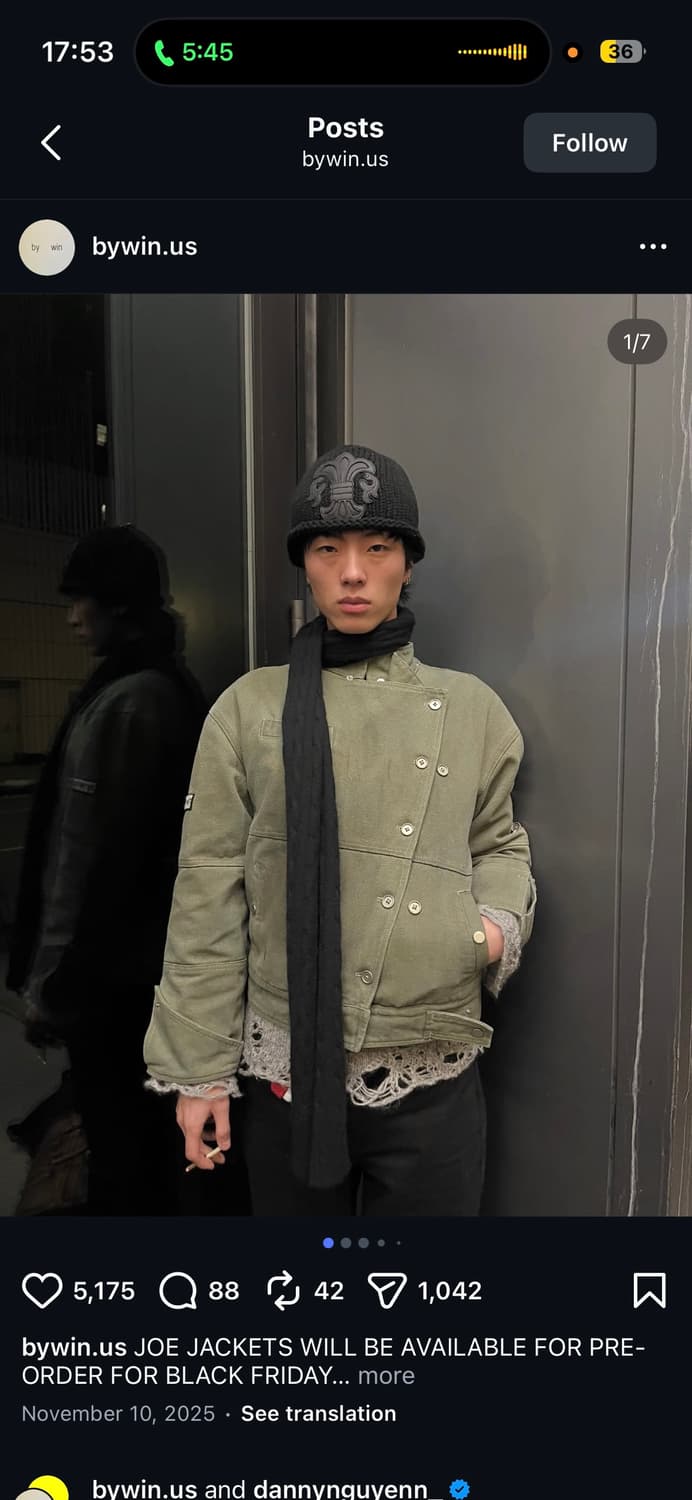 Bywin Joe Jacket (olive green) 펜싱 자켓 상품이미지1