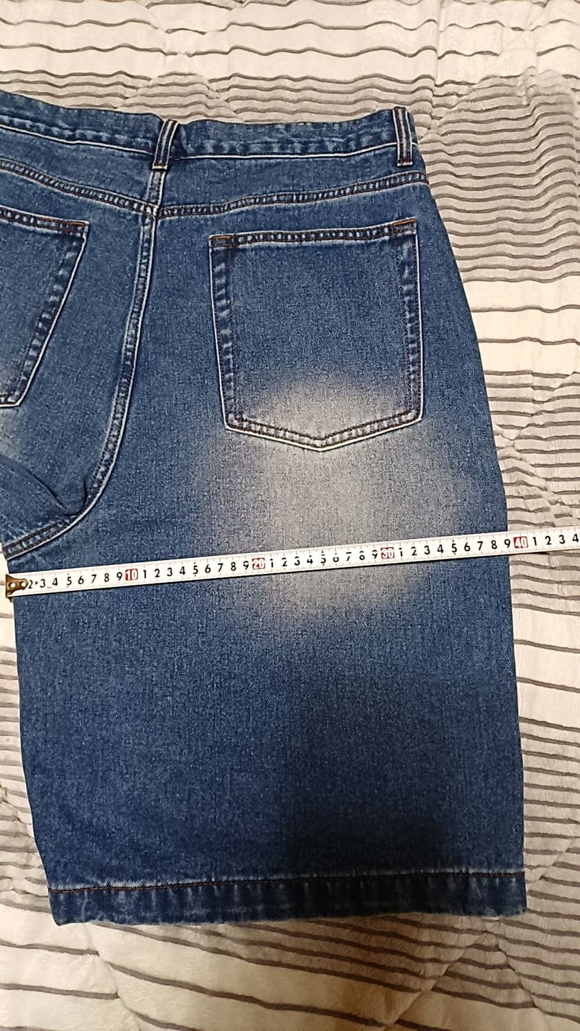 무신사 버뮤다 데님반바지 36인치 기장64 상품이미지8