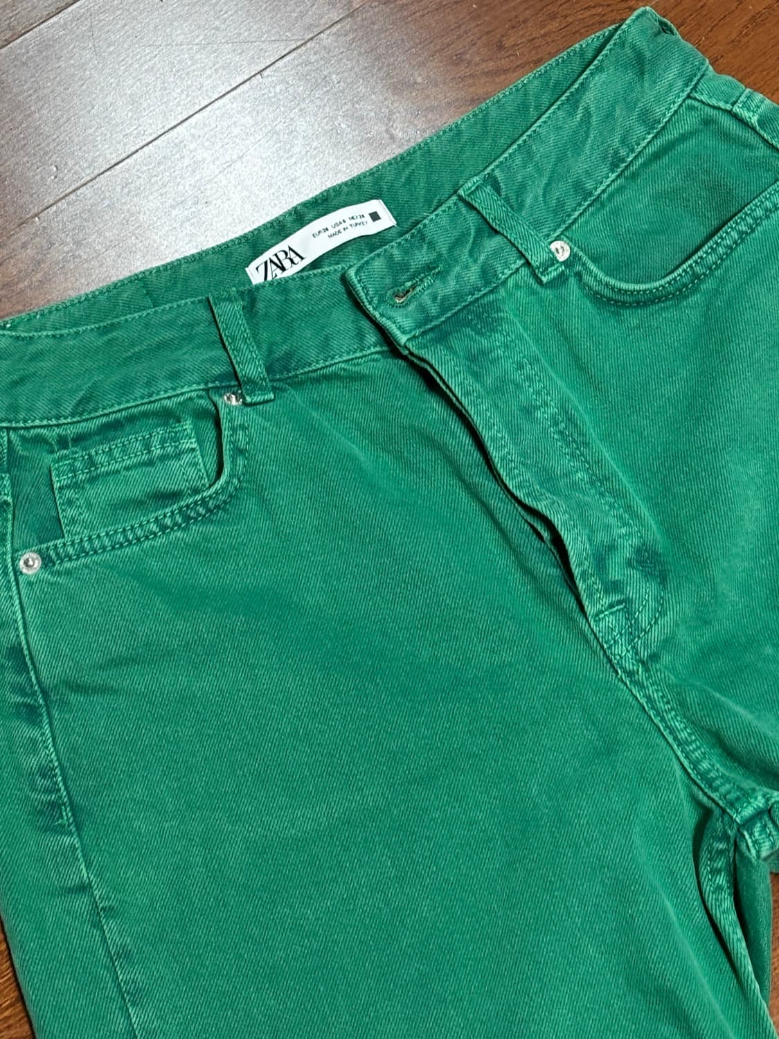 ZARA Green Denim pants 상품이미지5