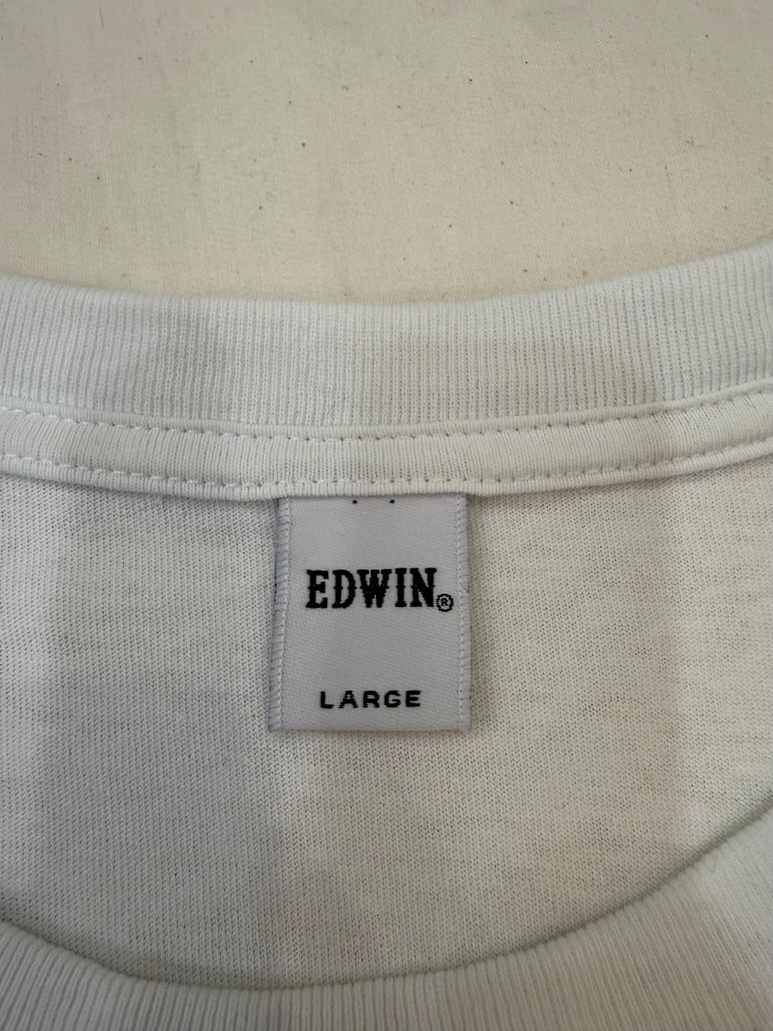 EDWIN 데님 로고 반팔 티셔츠 상품이미지3