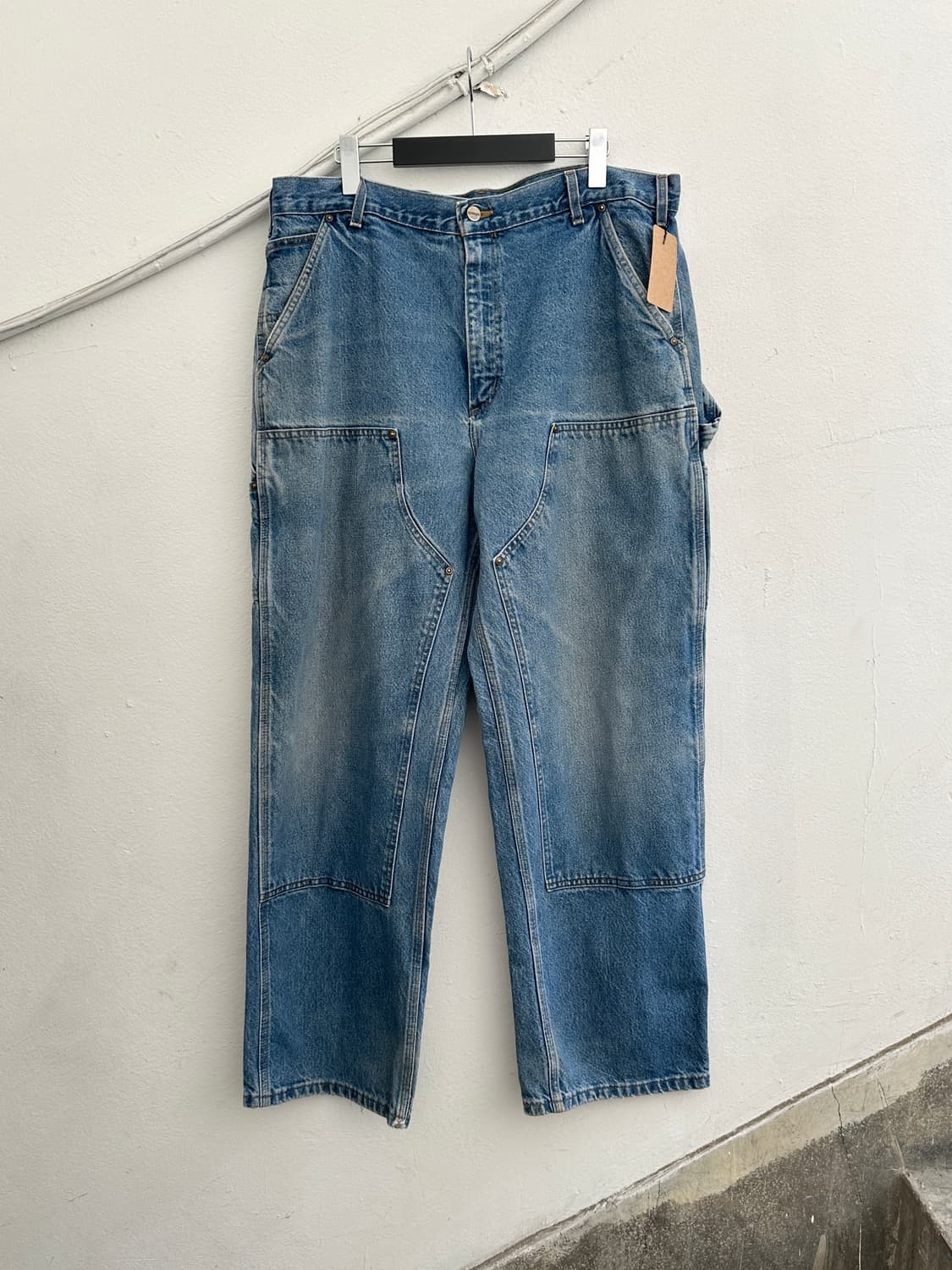 00's OG USA 칼하트 데님 더블니 칼하트 썩블니 워크팬츠 상품이미지1
