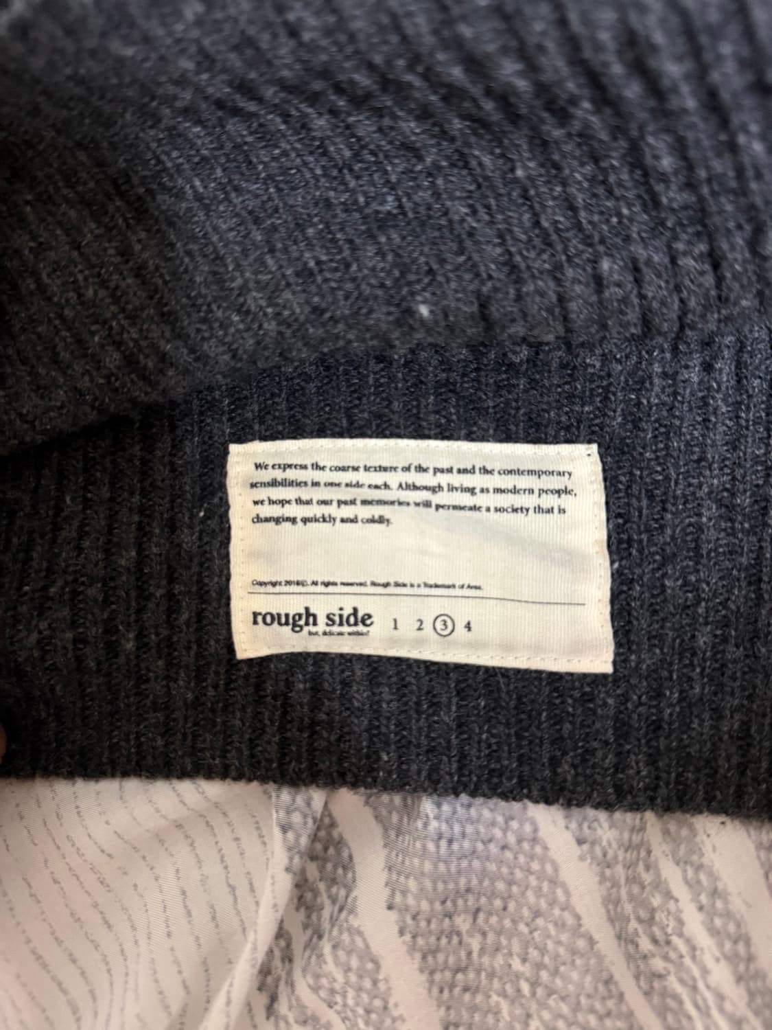 (3) 러프사이드 피셔맨 니트 차콜 상품이미지5