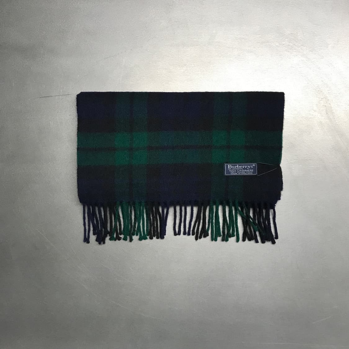 버버리 정품 캐시미어 머플러 그린 상품이미지2