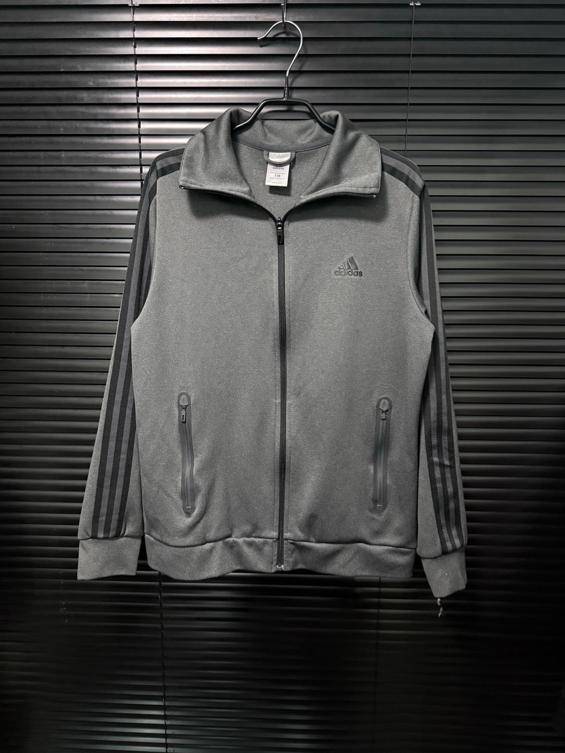 아디다스 정품 져지 저지 트랙탑 집업 차콜 블랙 110 2XL 빈티지 상품이미지2