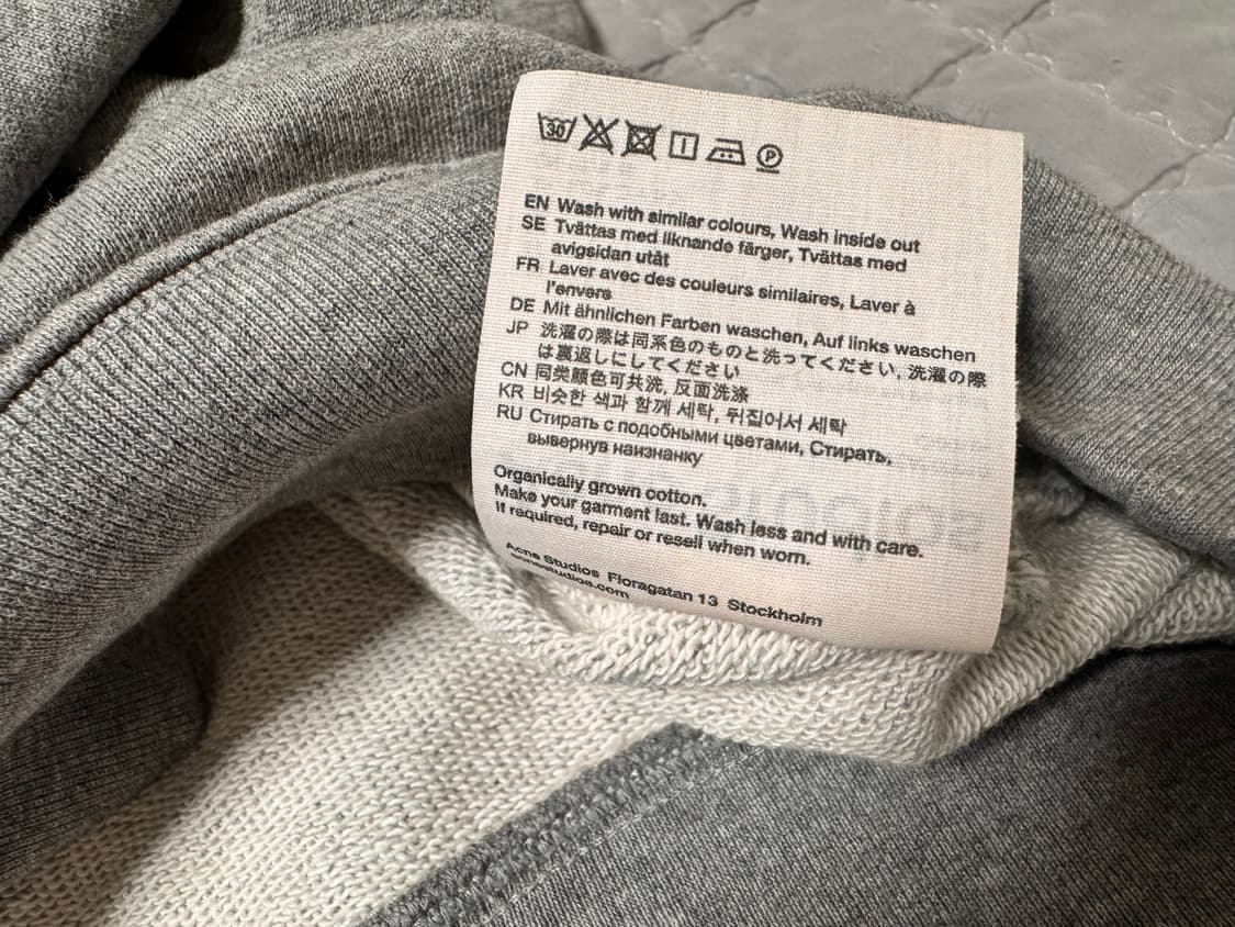 아크네 스튜디오 포바 맨투맨 그레이 s 상품이미지4