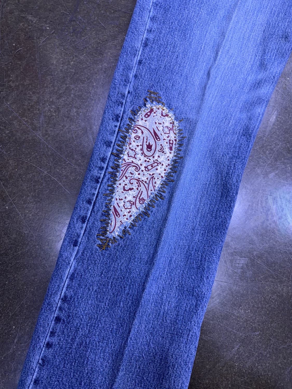 게스 00's 어반핏 페이즐리 리워크 빈티지 데님팬츠 3 상품이미지6