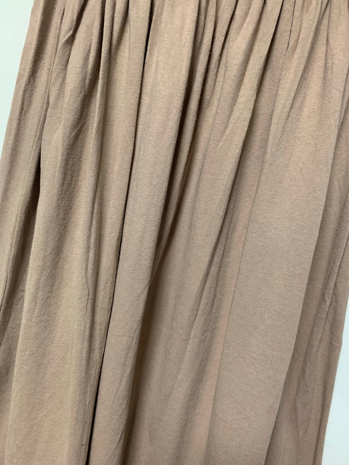 ZUCCA 주카 면 베이지 롱 스커트 상품이미지4