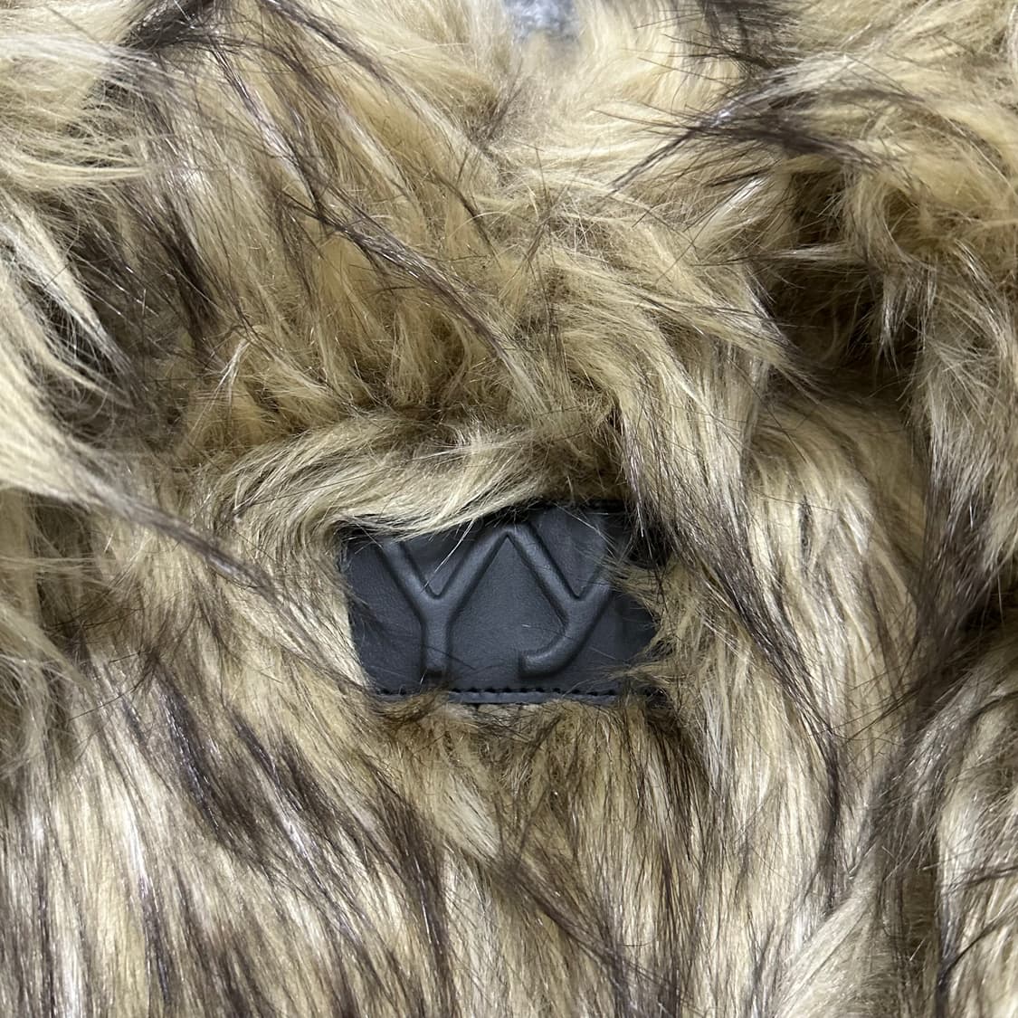 Open yy 오픈와이와이 퍼 자켓 리버시블 블랙 상품이미지7