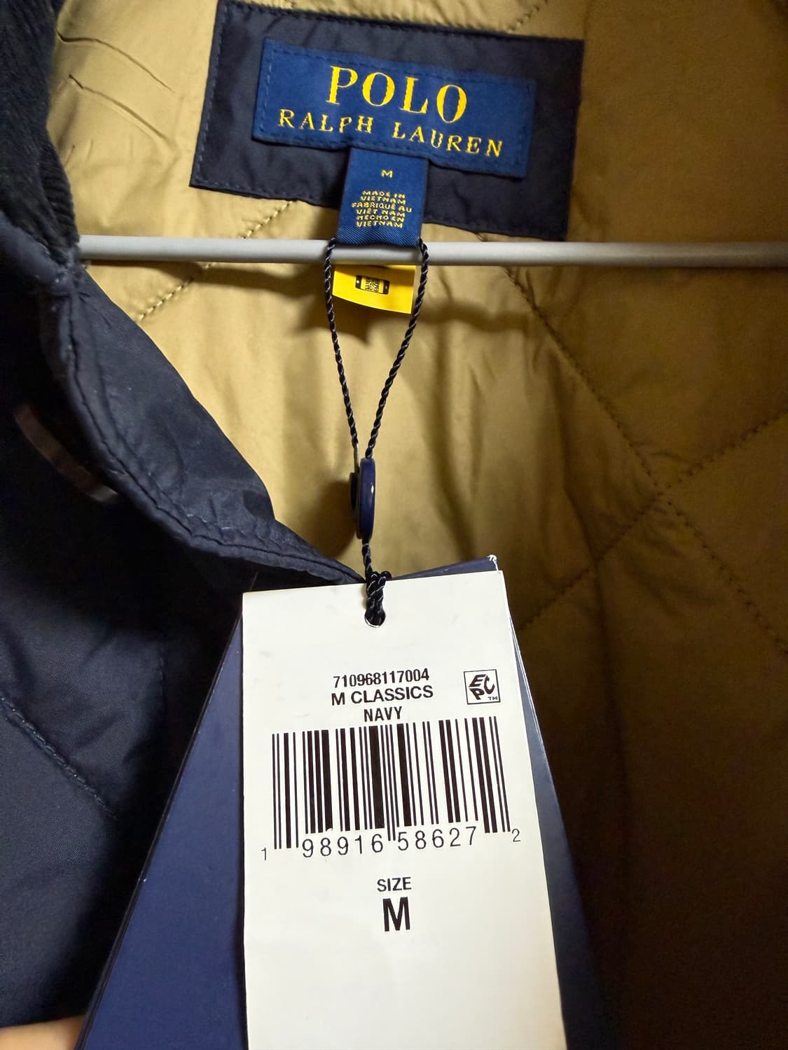 폴로 랄프로렌 퀼팅 자켓 네이비 M 새상품 34만5천 상품이미지2