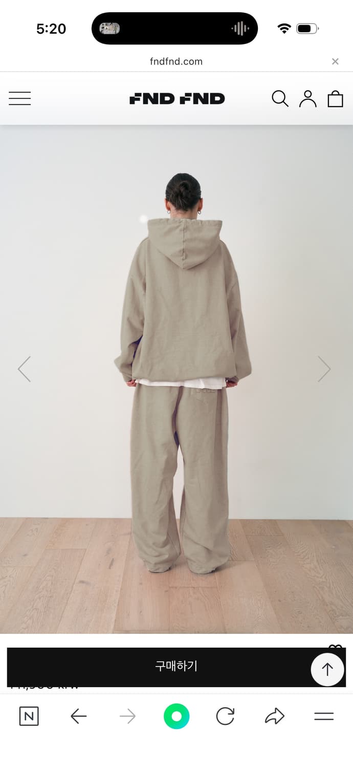 Fndfnd logo sweat shirt pants 상품이미지5