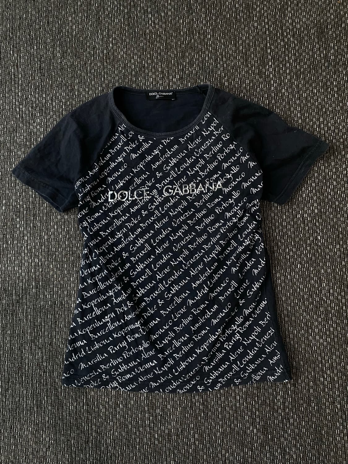 [Dolce&Gabbana] Lettering Slim Fit Tee 상품이미지1