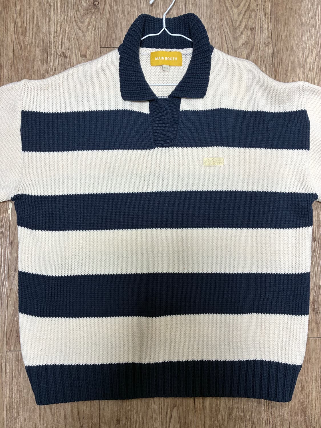 메인부스 스트라이프 오버핏 니트 L 상품이미지1