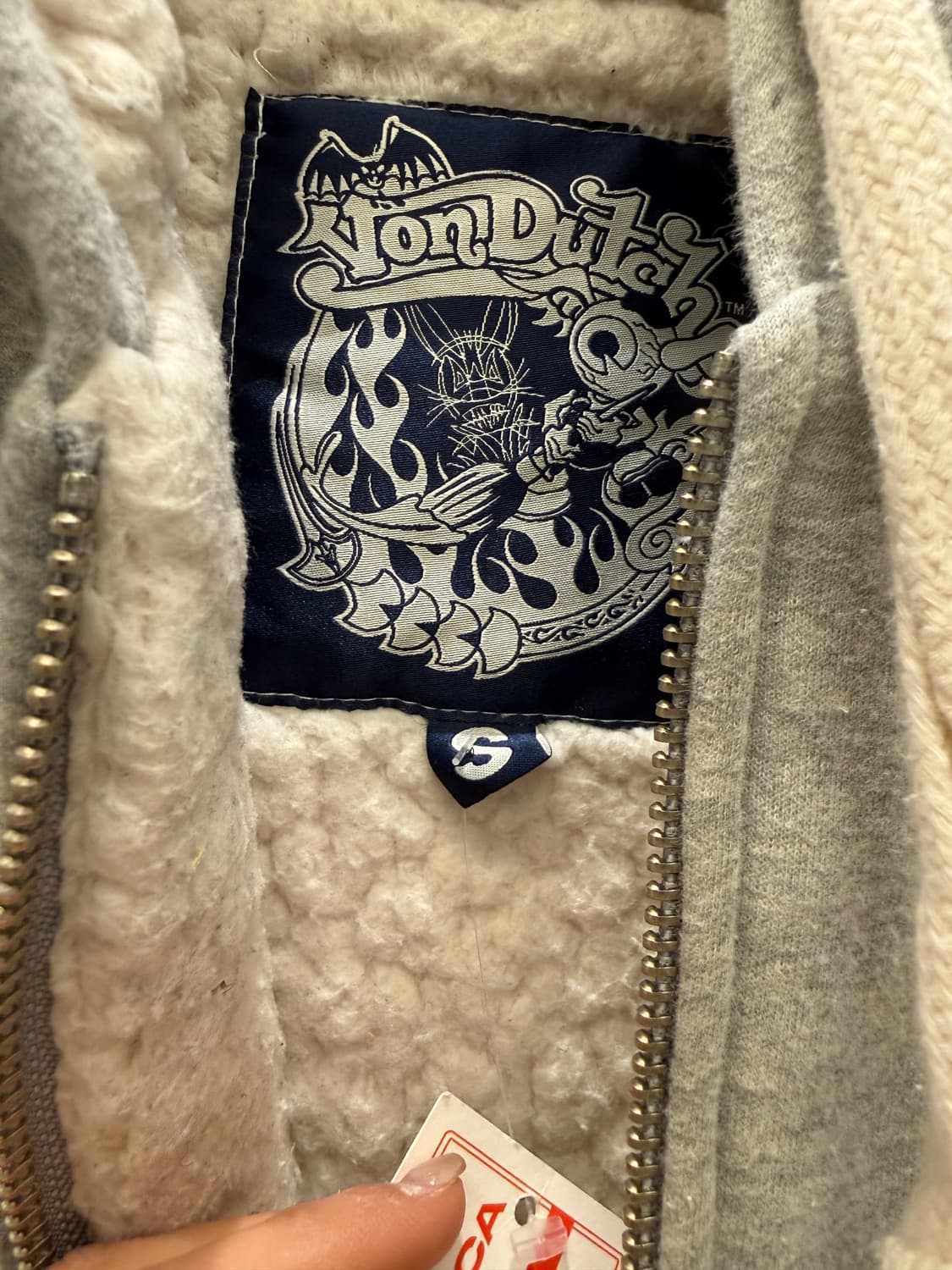 Von Dutch LA 로고 보아 후드 집업 U942 상품이미지5