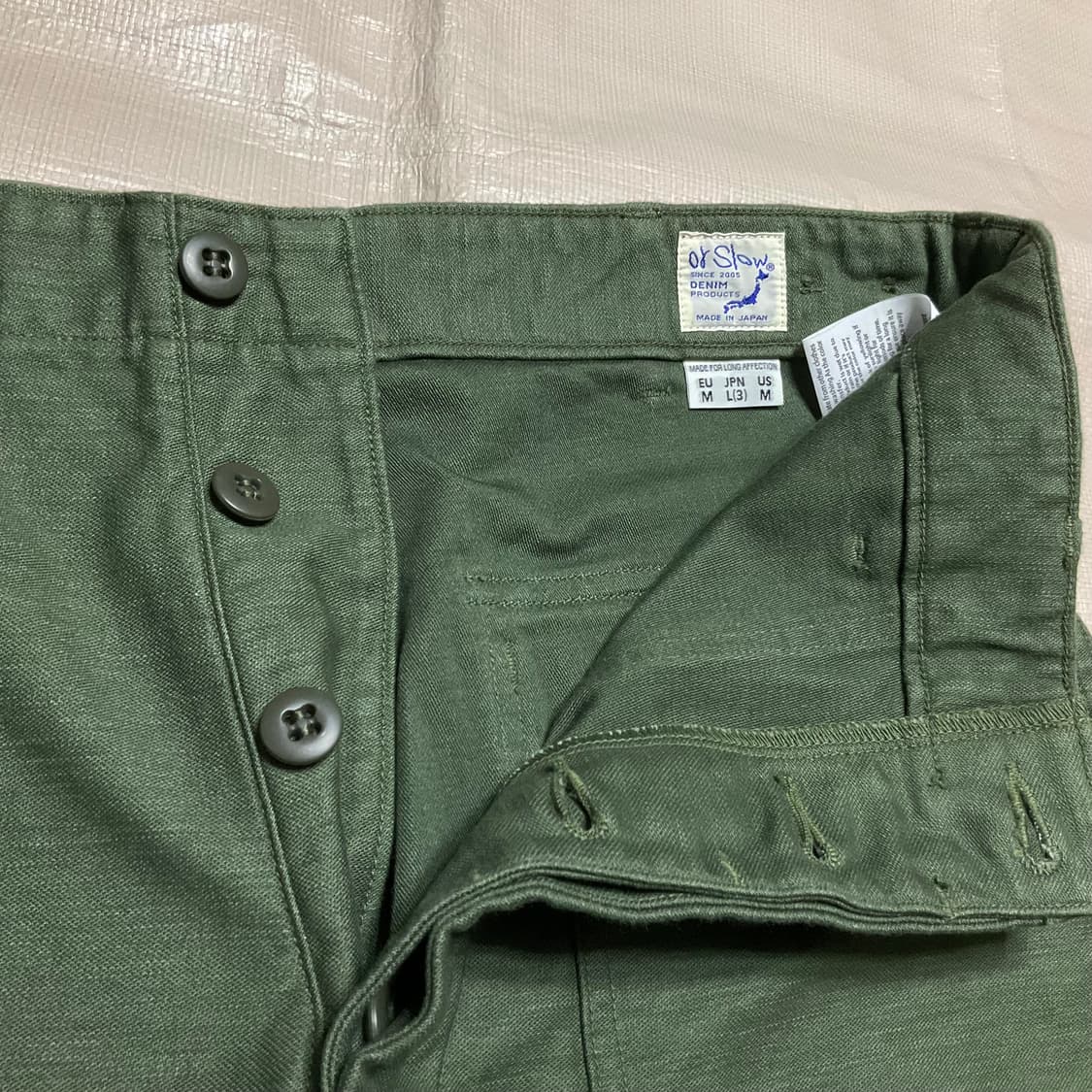 오어슬로우 퍼티그팬츠 3 올리브 상품이미지5