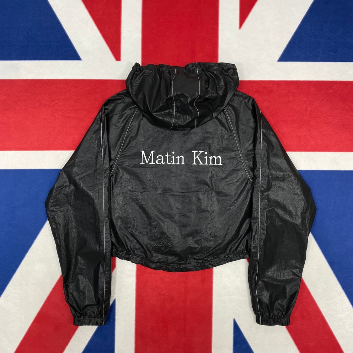 마뗑킴 크롭 후디 코팅점퍼 여성 FREE  상품이미지1