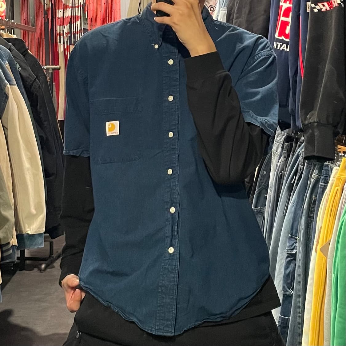 [IM] carhartt 칼하트 진청 반팔셔츠 상품이미지2