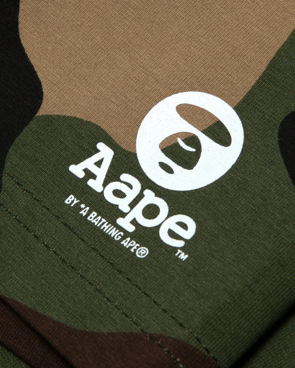 (오더) 베이프 AAPE 문페이스 카모 브리프 그린M 상품이미지4