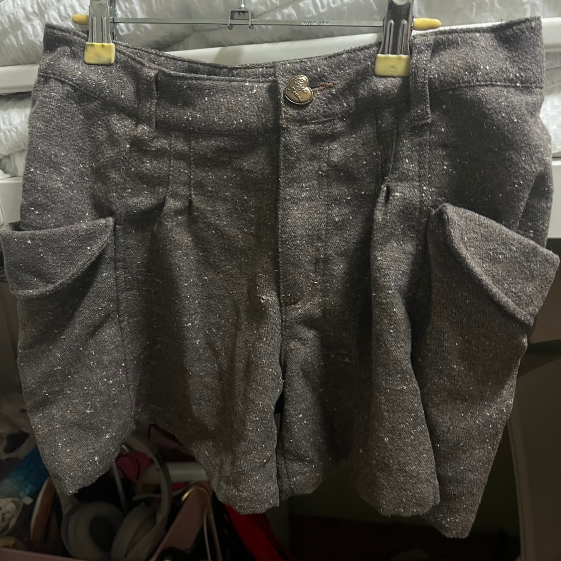 Jpn위드마이모리빈티지 라떼갸루 반바지 숏팬츠 브라운  상품이미지2