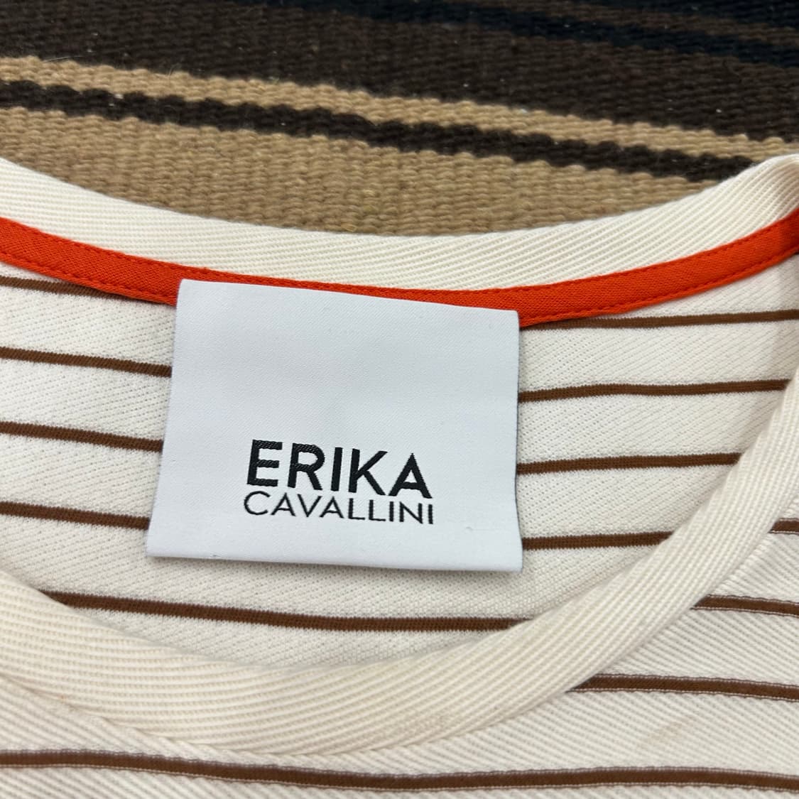 에리카 카발리니 스트라이프 반팔티 상품이미지3