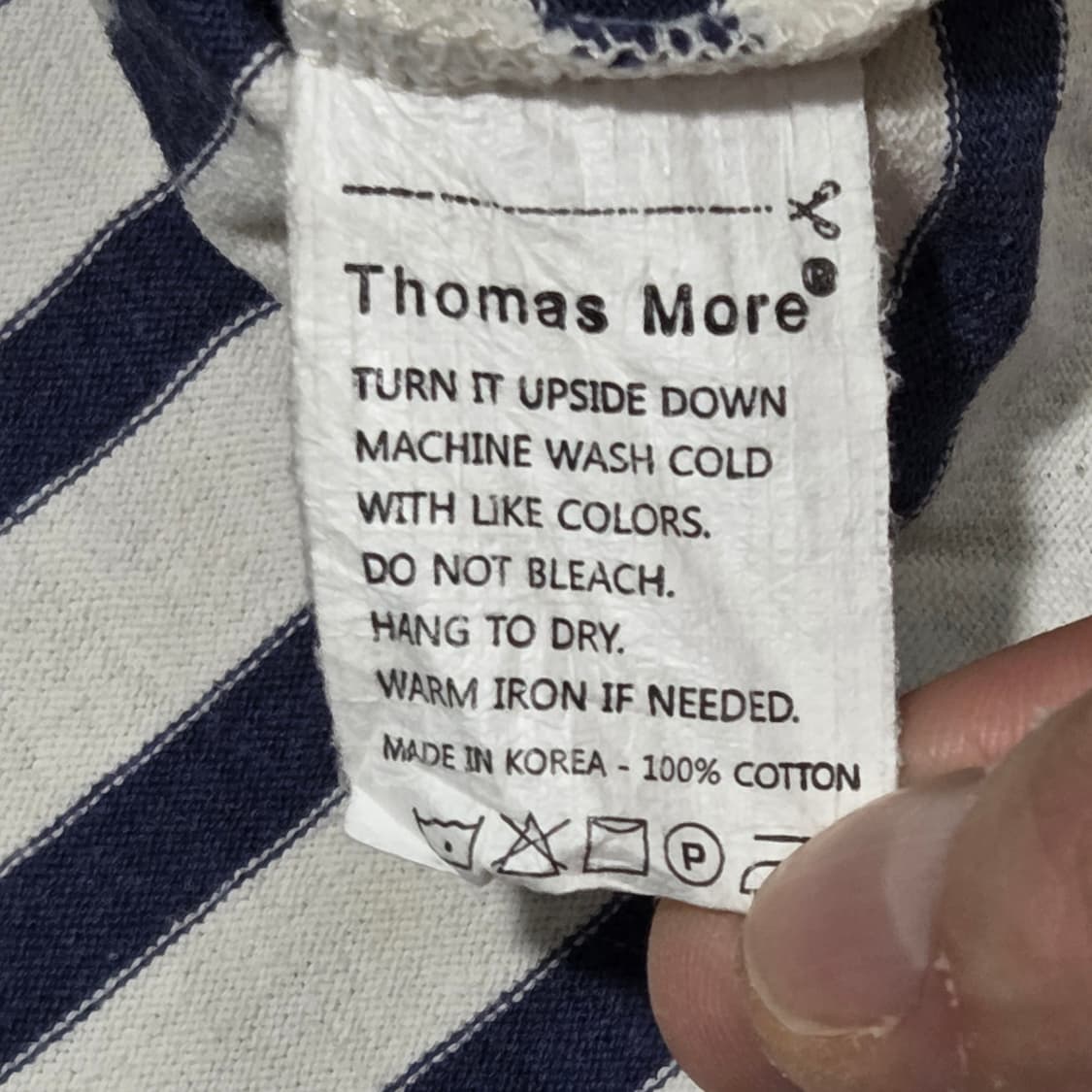 Thomas More 토마스모어 단가라 스트라이프 롱슬리브 티셔츠
 상품이미지4