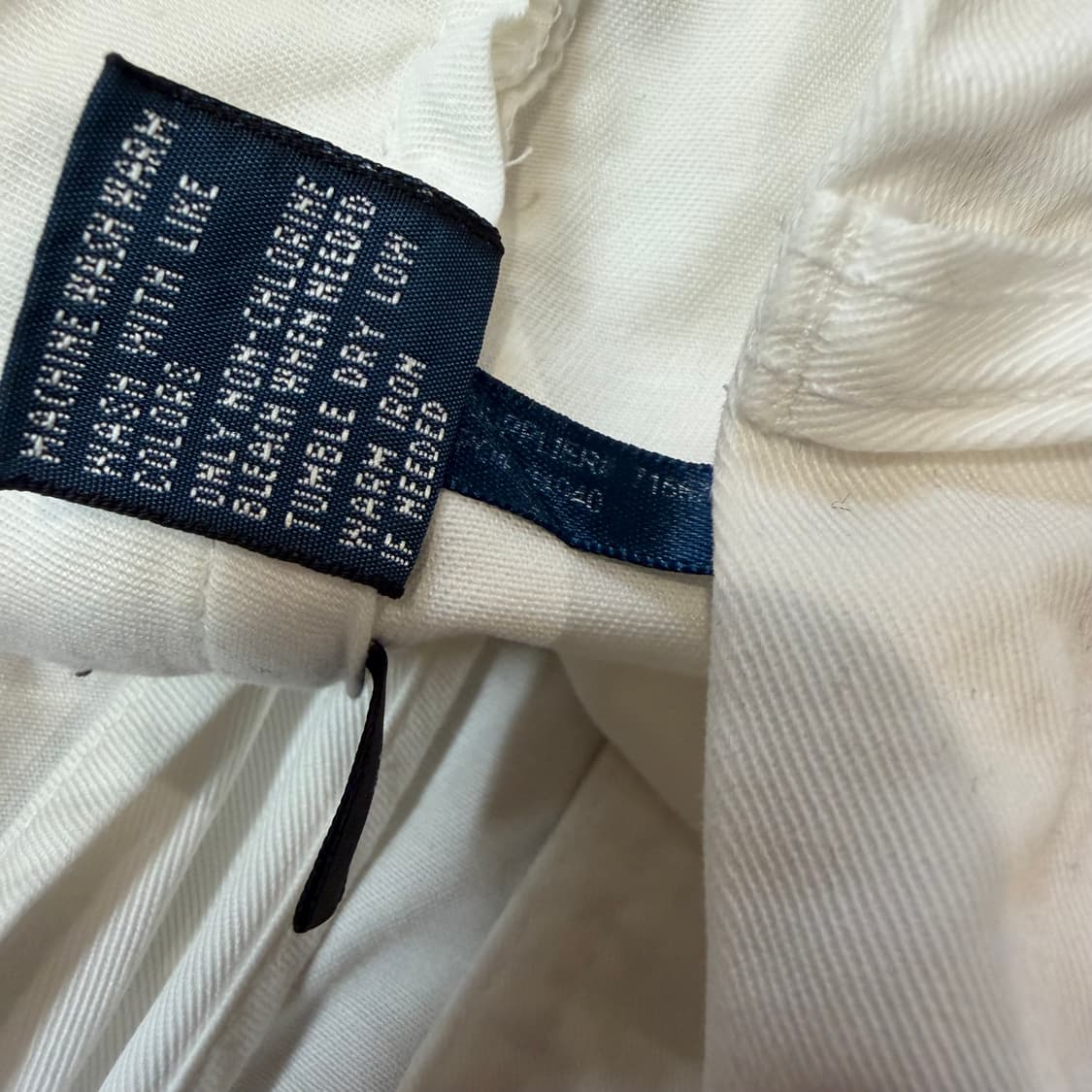 폴로 랄프로렌 화이트 빈티지 코튼 치노 팬츠 상품이미지4