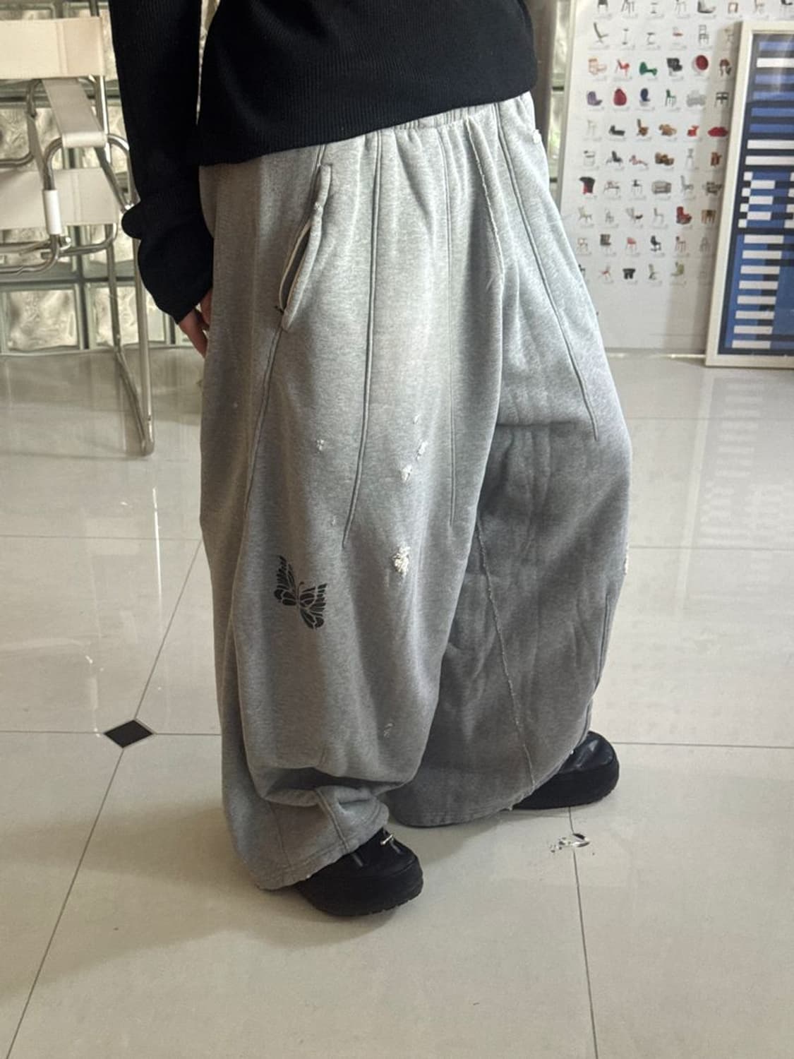 DECONSTRUCTED H.D. SWEAT PANTS 스웨트 팬츠 상품이미지2