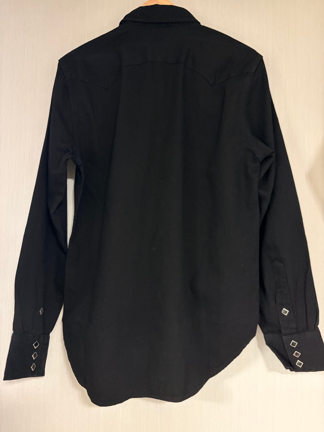 RRL 더블알엘 슬림 핏 데님 웨스턴 셔츠 블랙 M 상품이미지4