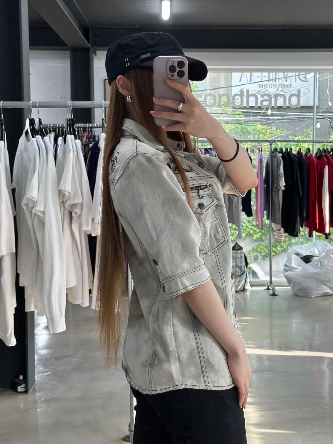 Japan vintage In the Attic 스컬 락시크 워시드 반팔 상품이미지4