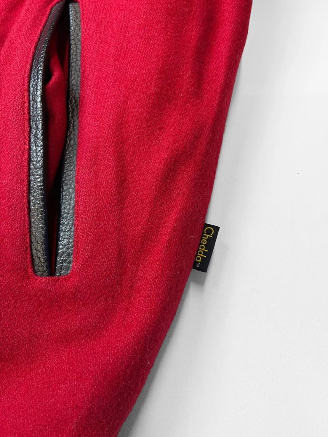 CHEDDA CLOTHING 00's 가죽 울 바시티 자켓 PN5545 상품이미지4