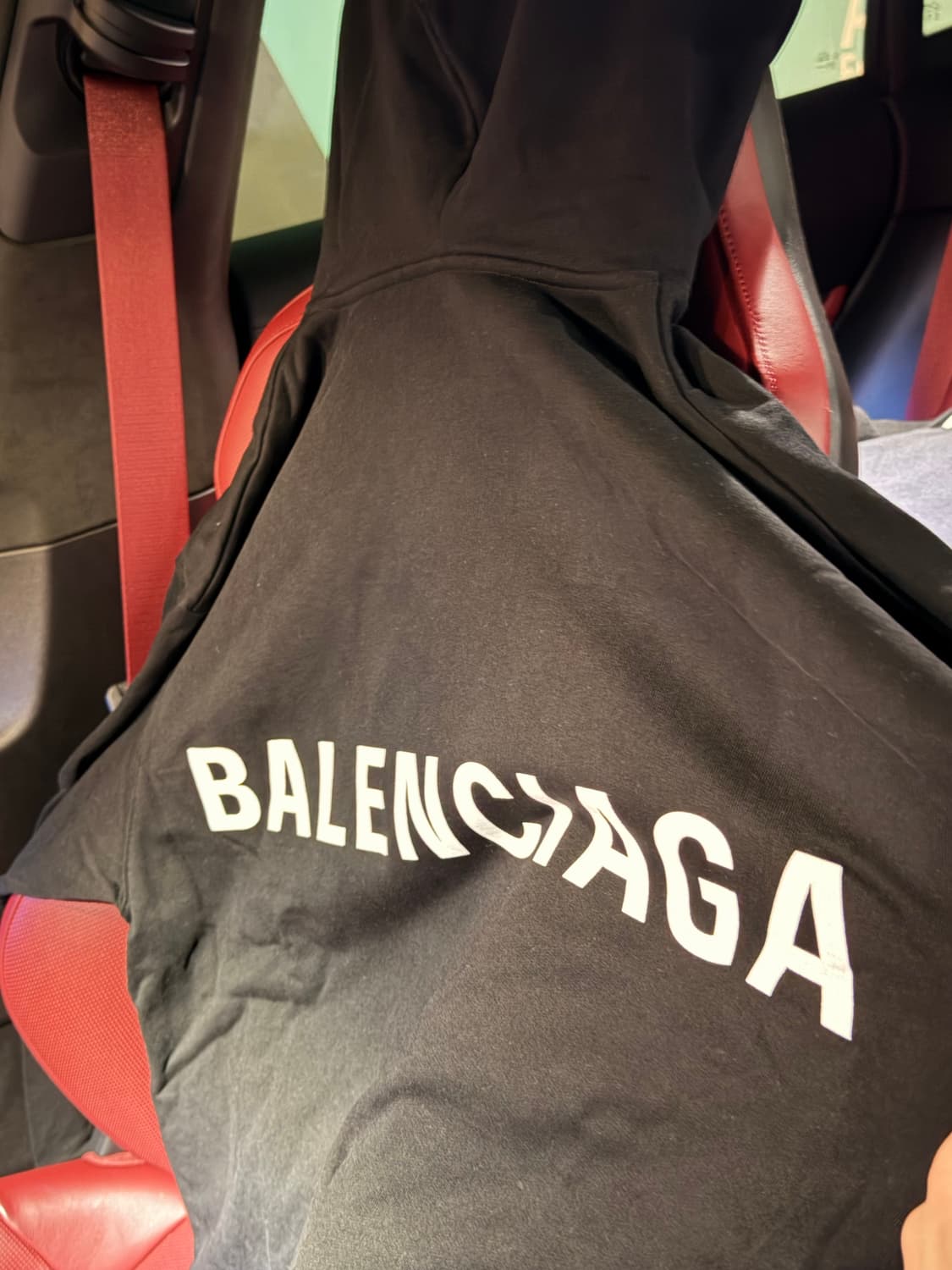 발렌시아가 로고 후드 M 상품이미지4