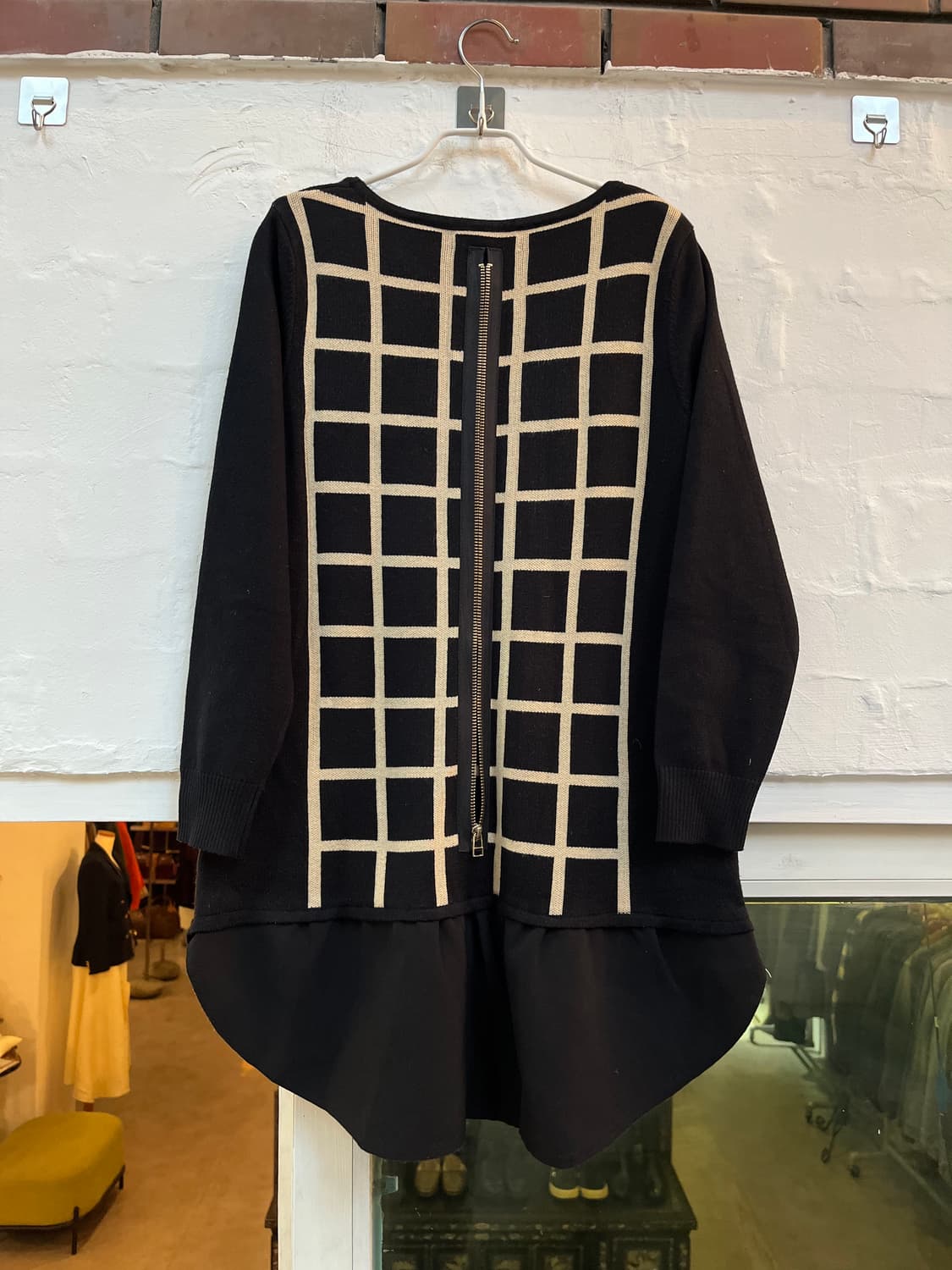 Kenzo 캐시미어 혼방 격자무늬 니트 탑 40 상품이미지7