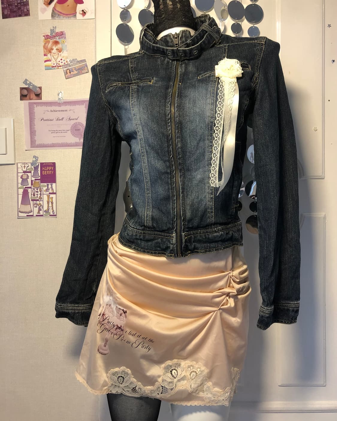 buckle y2k denim jacket 상품이미지1