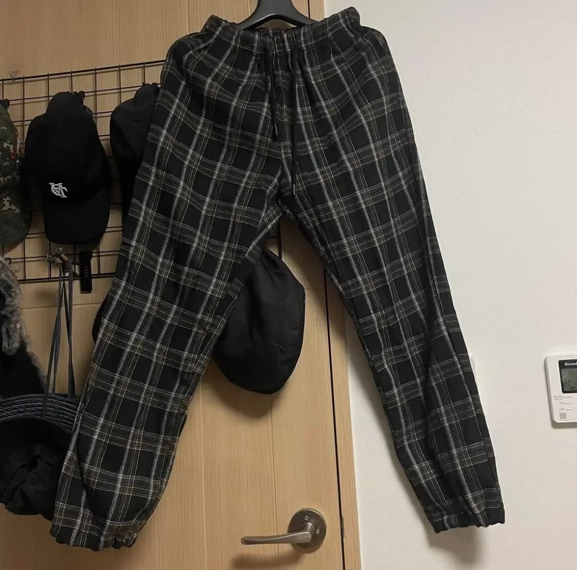 (S)토피 원마일체크스트링팬츠 상품이미지2