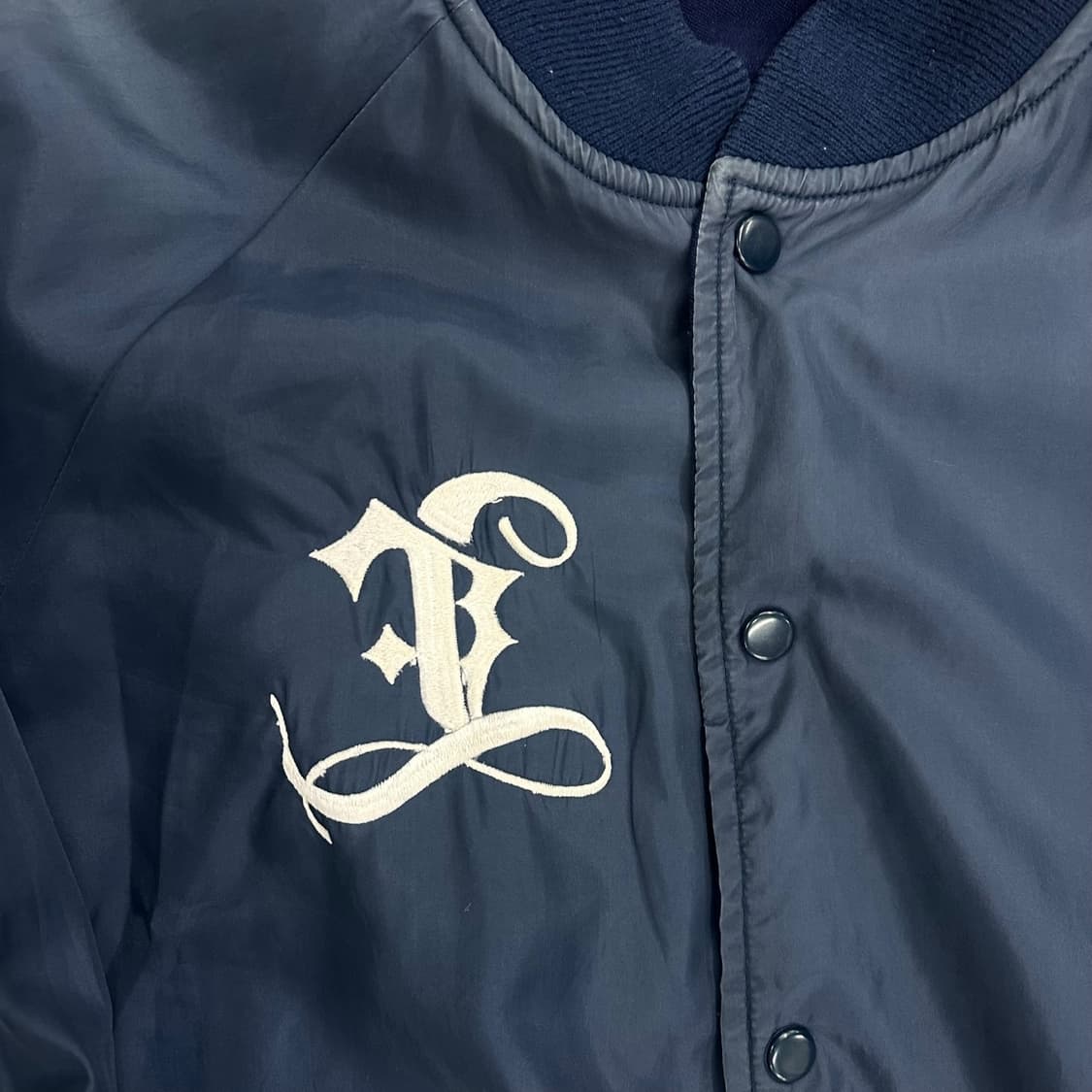 Navy Reglan Varsity reversible Jacket  상품이미지7