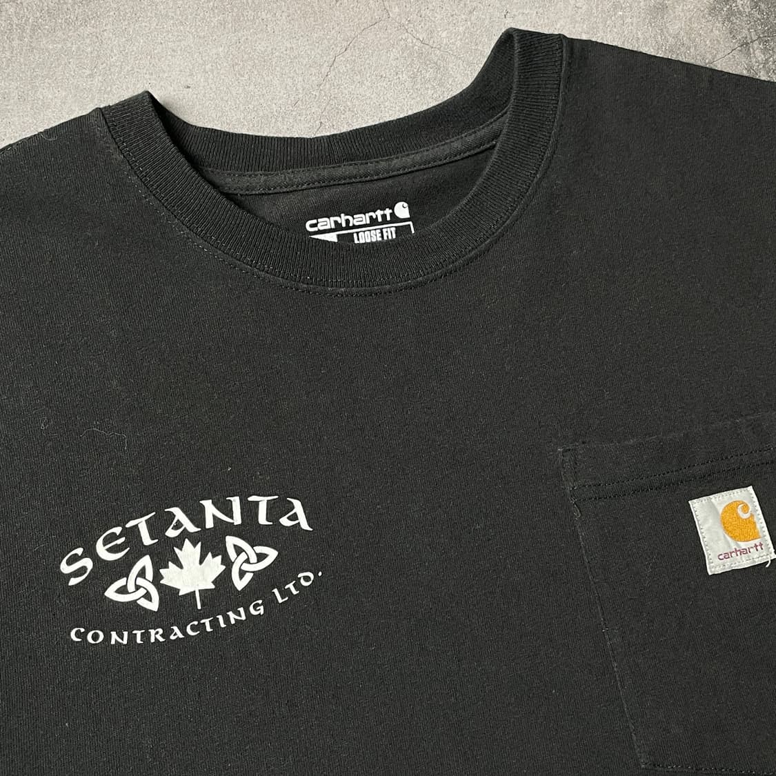 CARHARTT 칼하트K87 블랙 그래픽 포켓 반팔티셔츠 A01100 상품이미지2