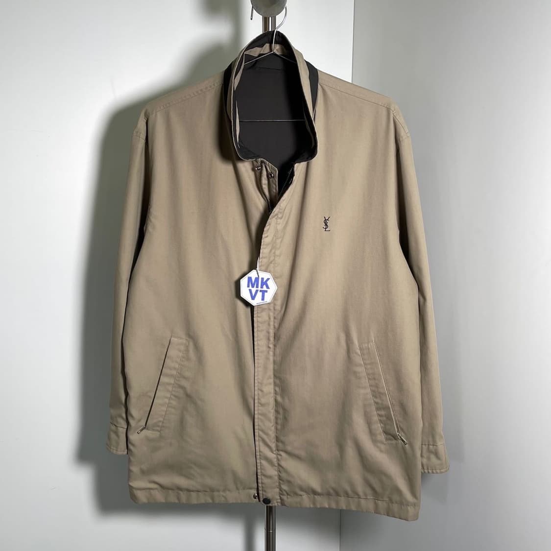 입생로랑 체스트 자수 로고 리버시블 자켓 상품이미지2