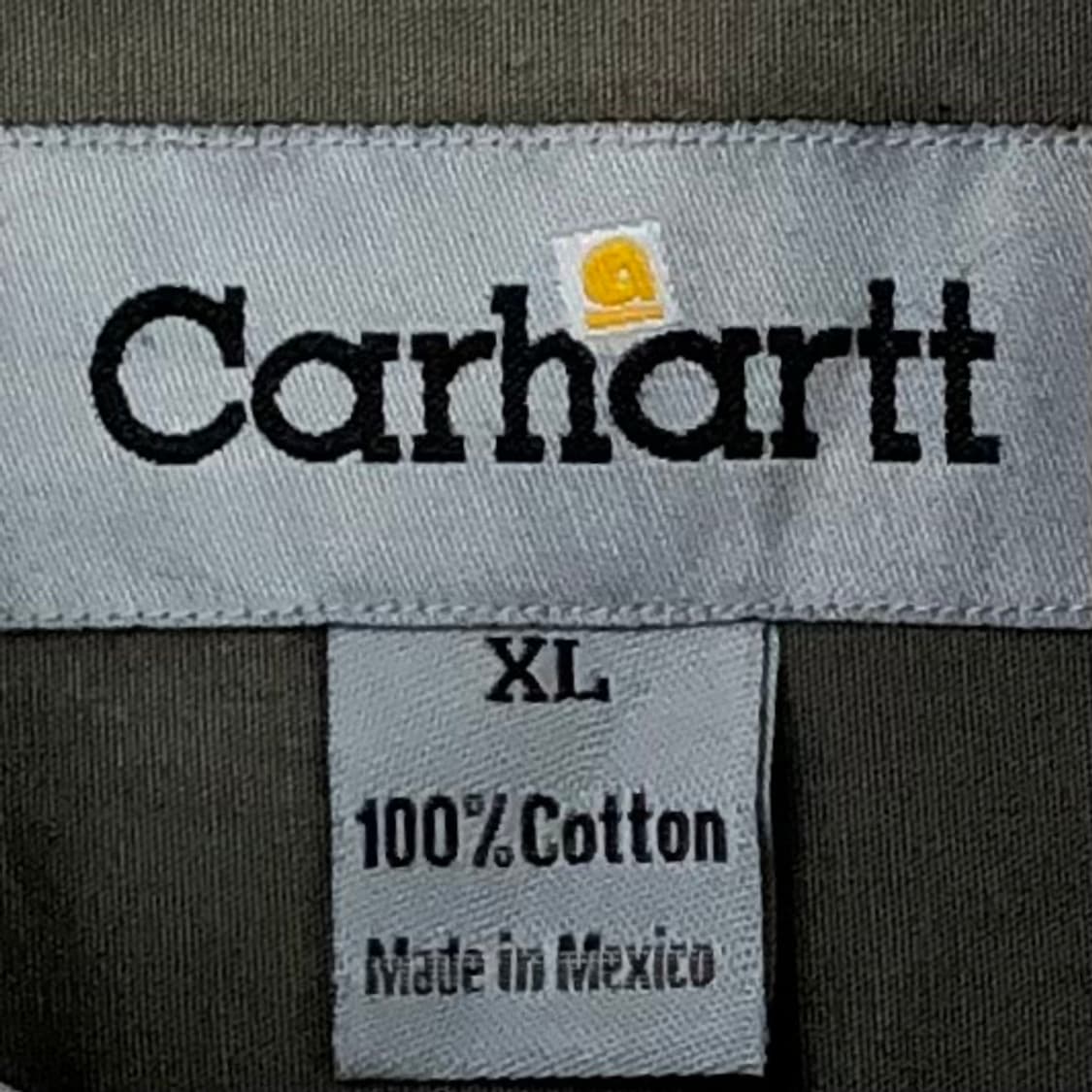 XL 칼하트 카키 워크 셔츠 상품이미지3