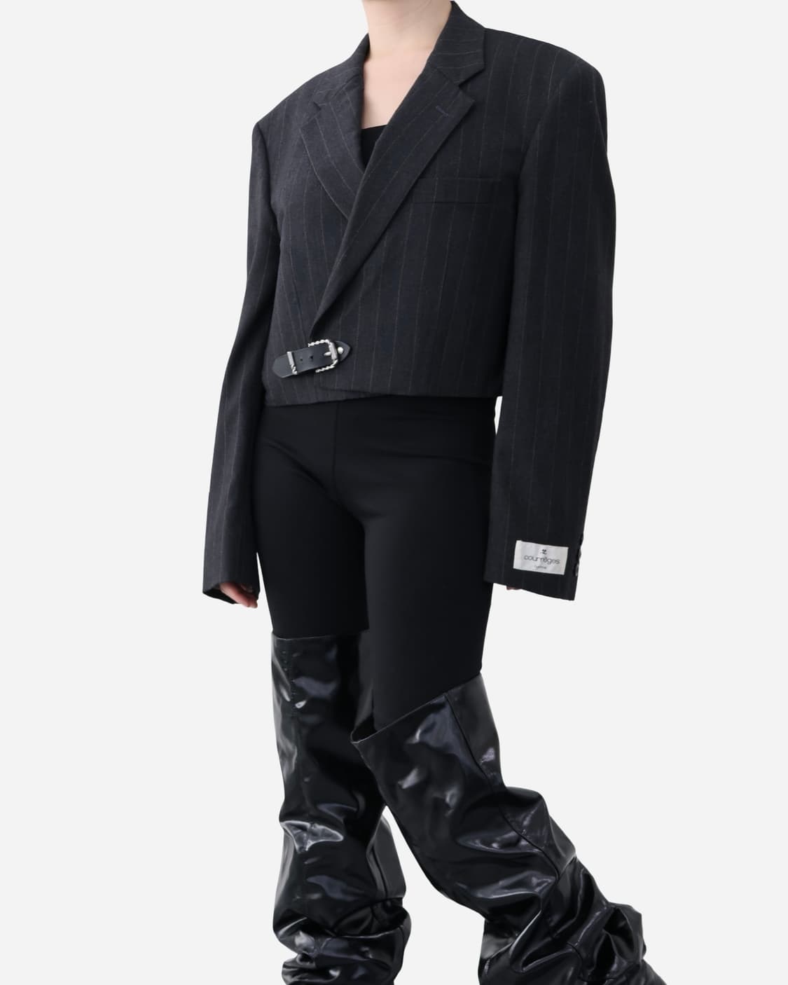 Courrèges Homme Cropped Pinstripe Jacket 상품이미지2