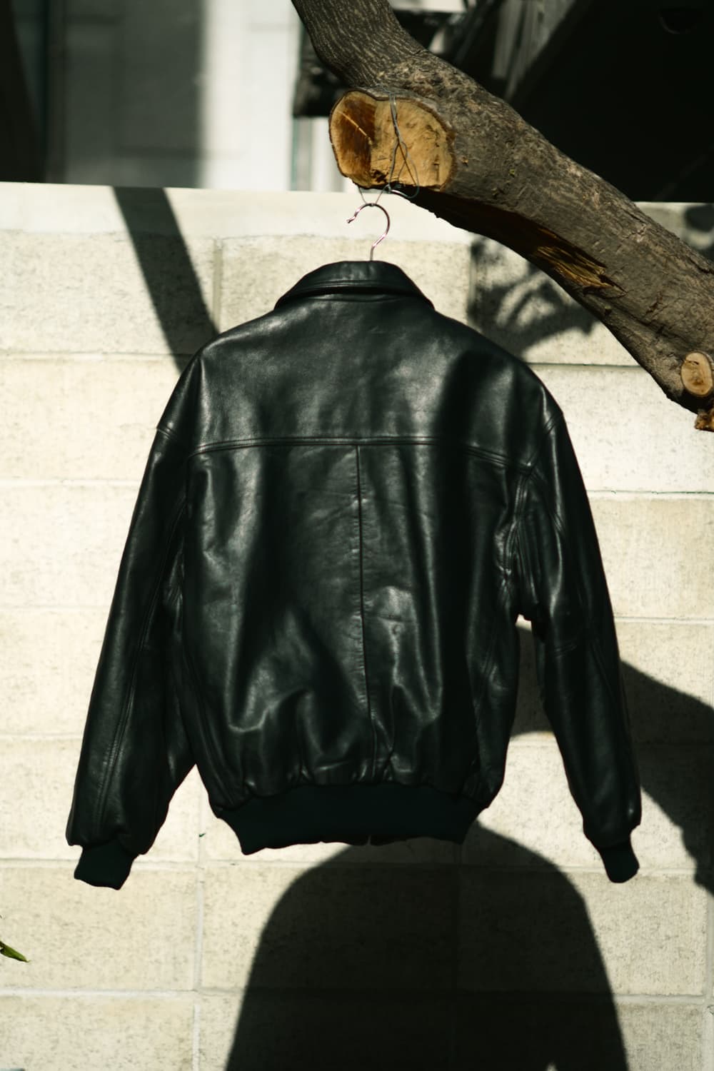 90-00s COACH A-2 플라이트 봄버 레더 자켓 상품이미지2