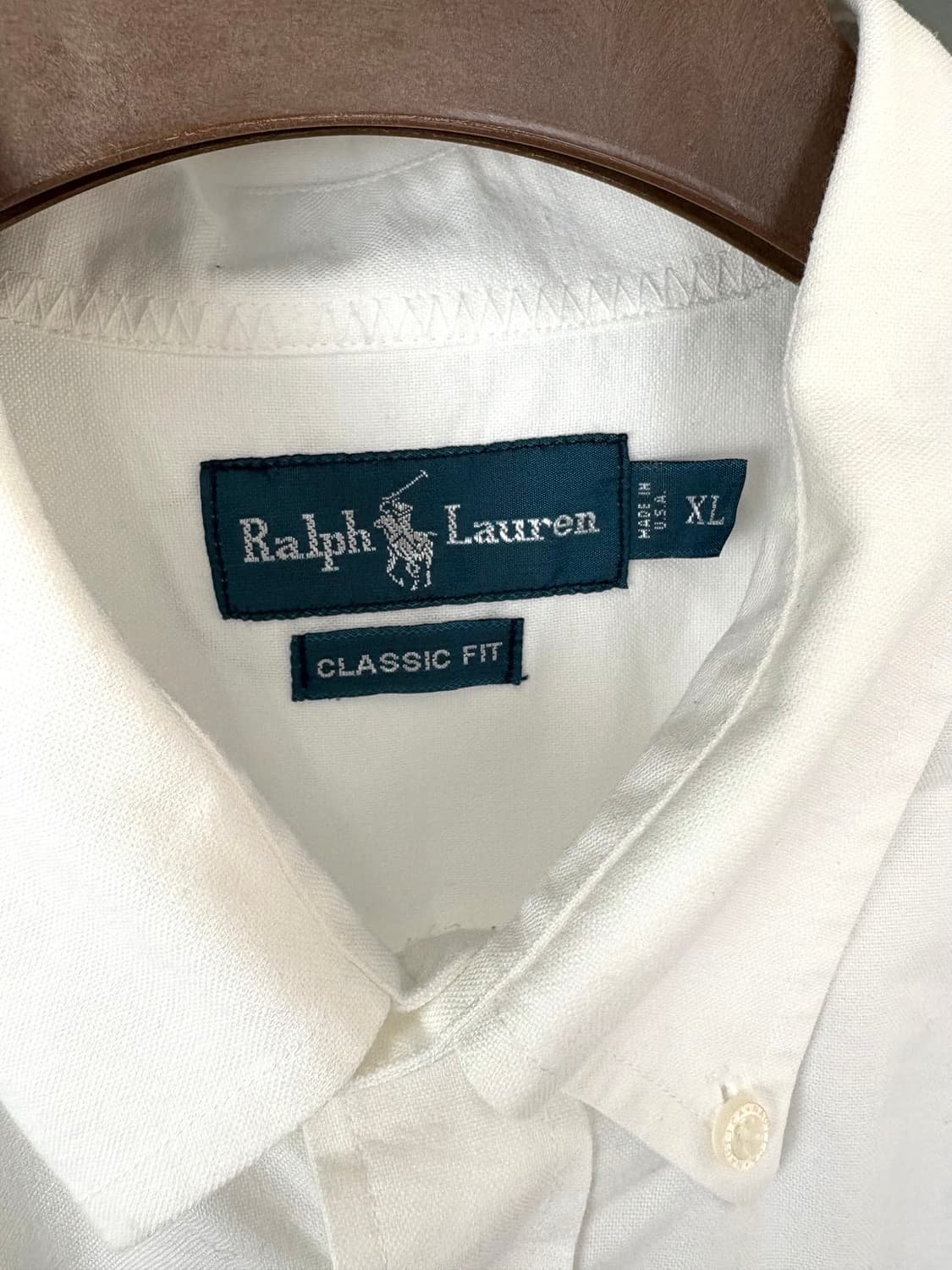  [4XL]POLO 화이트 옥스포드 긴팔셔츠  상품이미지6