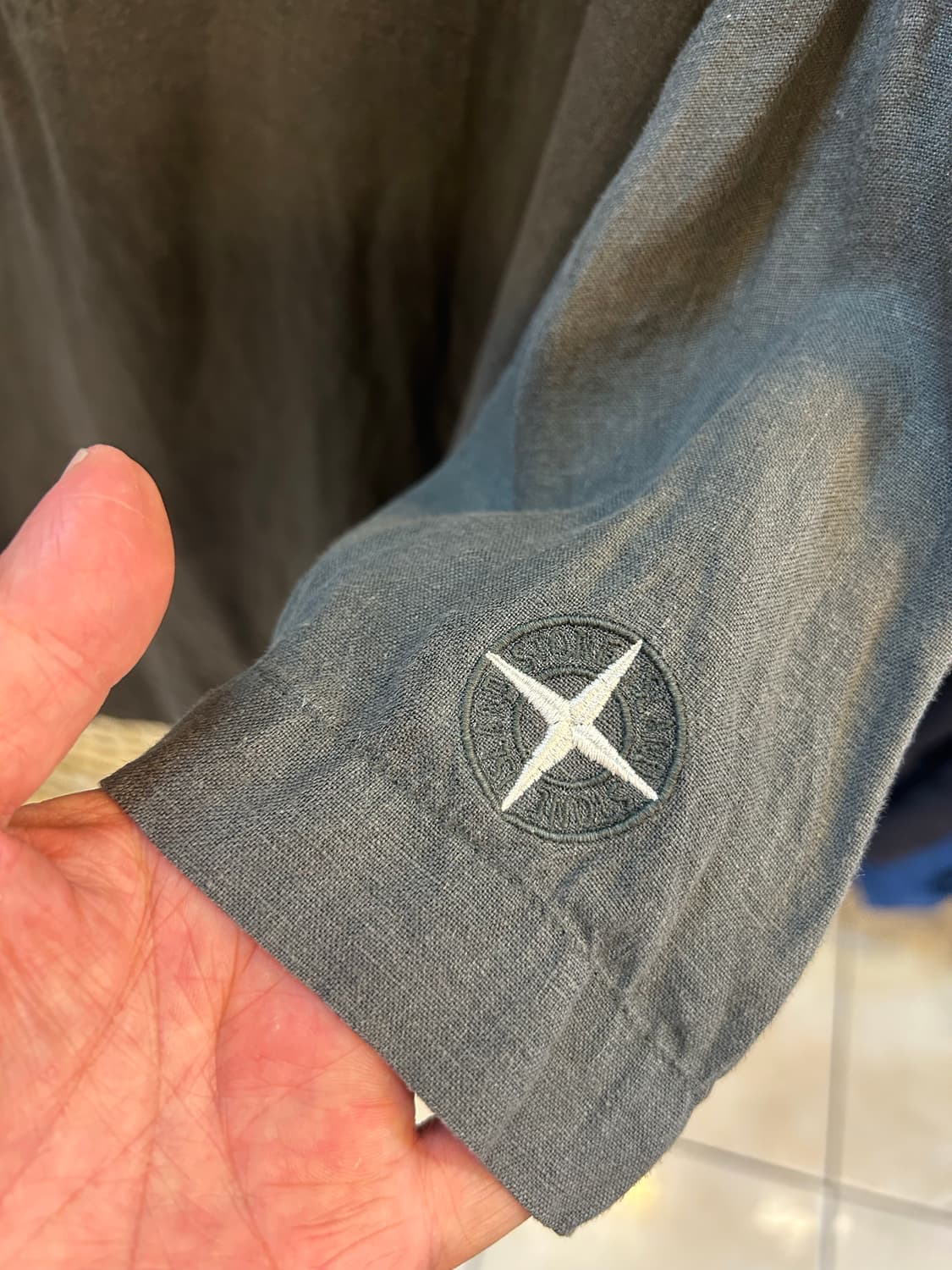 105 정품 스톤아일랜드 린넨 반팔 팝니다 상품이미지4