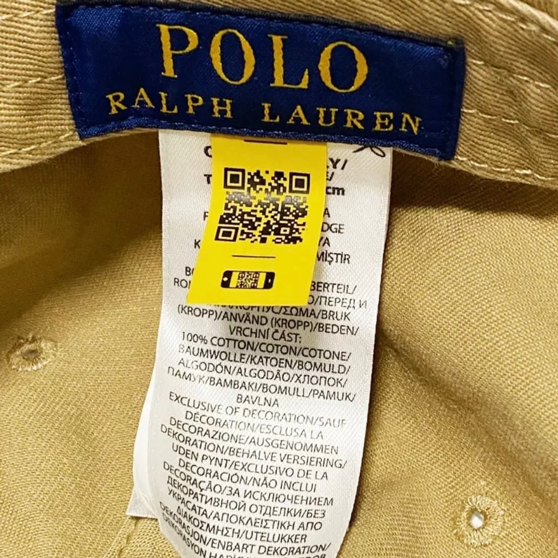 [정품] POLO 폴로 랄프로렌 포니자수 베이지컬러 치노코튼 볼캡 상품이미지9