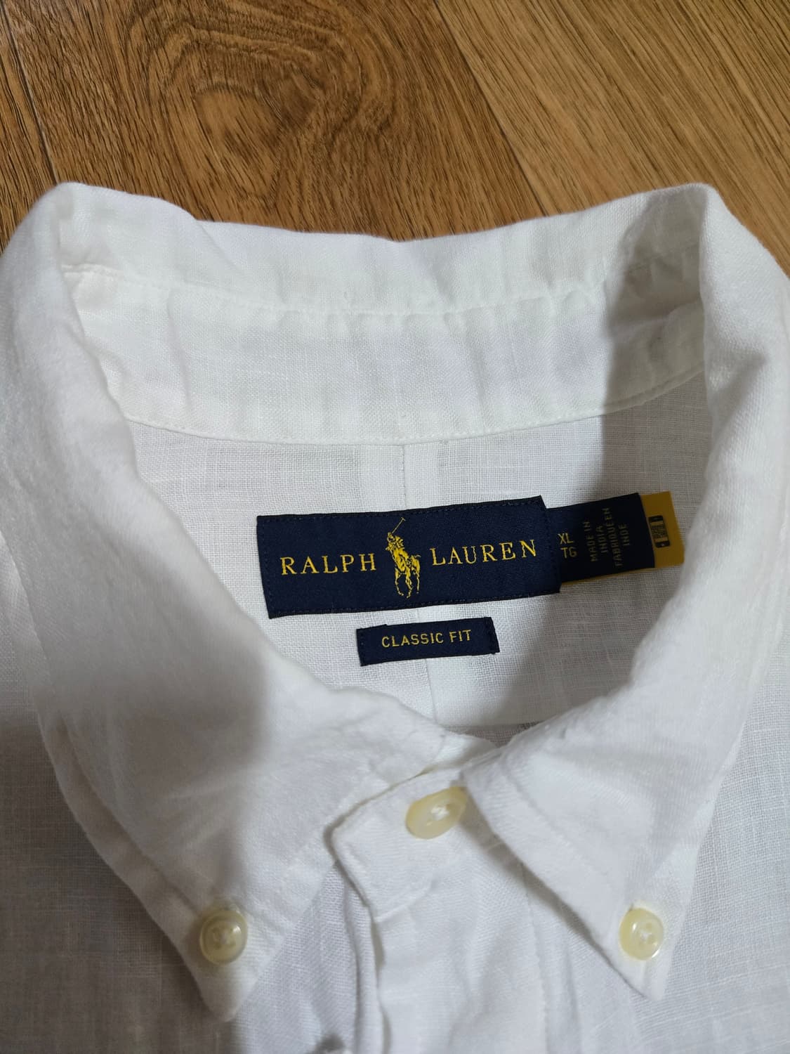 폴로 랄프로렌 신형큐알택 린넨 화이트 셔츠(XL사이즈) 상품이미지8