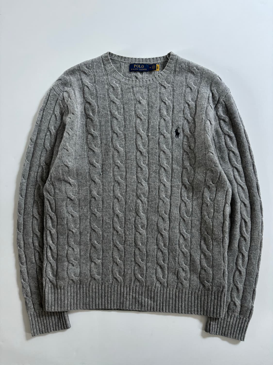 Polo 폴로 랄프로렌 신형 큐알 그레이 케이블 니트 상품이미지2